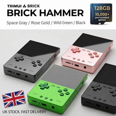 Trimui Brick Hammer Metall Handheld-Spielkonsole HD-Display - 128GB - UK-Ware