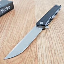 ElitEdge Assisted Opening Folding Knife 3.75" 420C Steel Blade Aluminum Handle