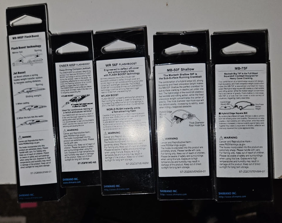 3 Shimano Flash Jerk Boost, 2 Crankbaits Shimano Perfecto Estado. Foto 3 de 3