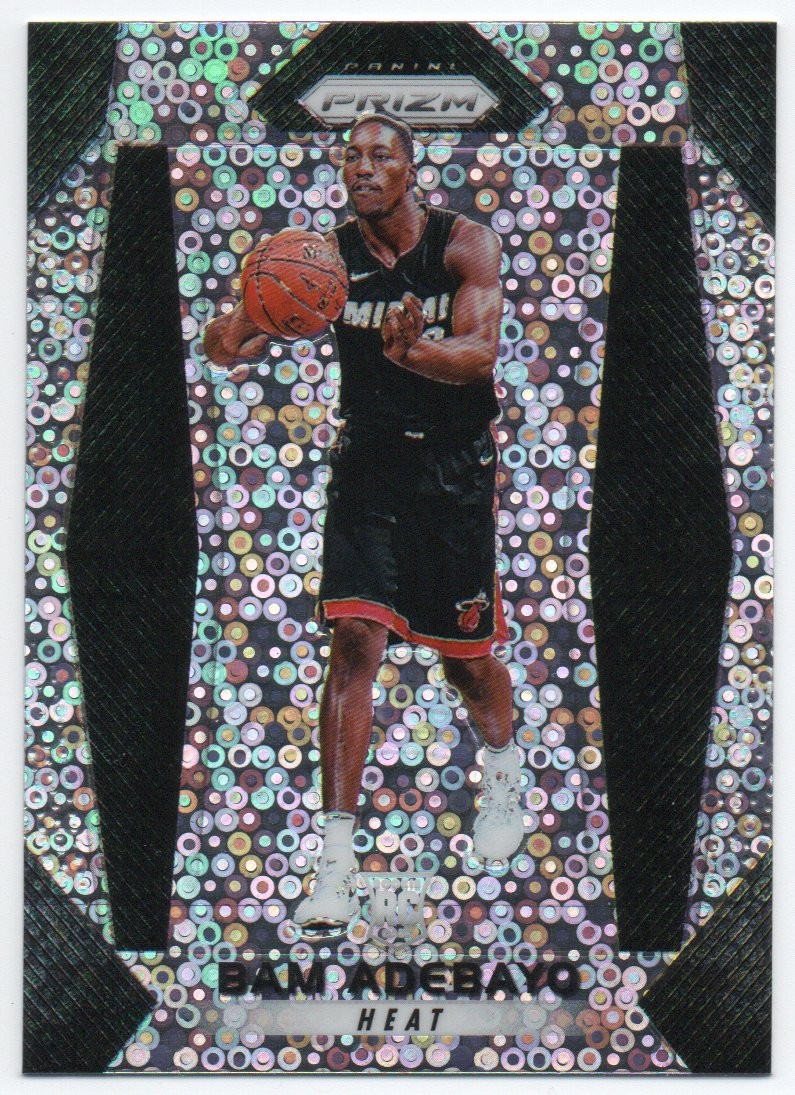 2017-18 Panini Prizm Prizms Fast Break #51 Bam Adebayo Rookie RC Miami Heat