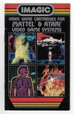 Original 1982 IMAGIC Video Game Cartridge Catalog for Mattel & Atari Systems
