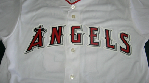 Majestic MLB California Angels #00 DON White Baseball Jersey - Men's Large - Picture 2 of 7