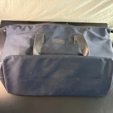 Giorgio Armani Fragrances navy blue polyester duffle bag