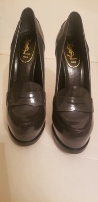 Ysl dark Grey women pumps