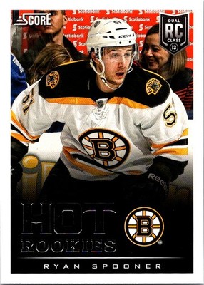 2013-14 Score #607 Ryan Spooner Gold