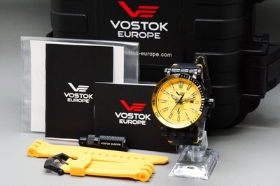 LIMITED *Near MINT / FULL SET* VOSTOK EUROPE NH34-575C719 49mm Automatic Watch