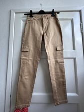 New Look Skinny Stone Combat Denim Women’s Jeans Trousers Sz 10 Reg Pocket Camo 