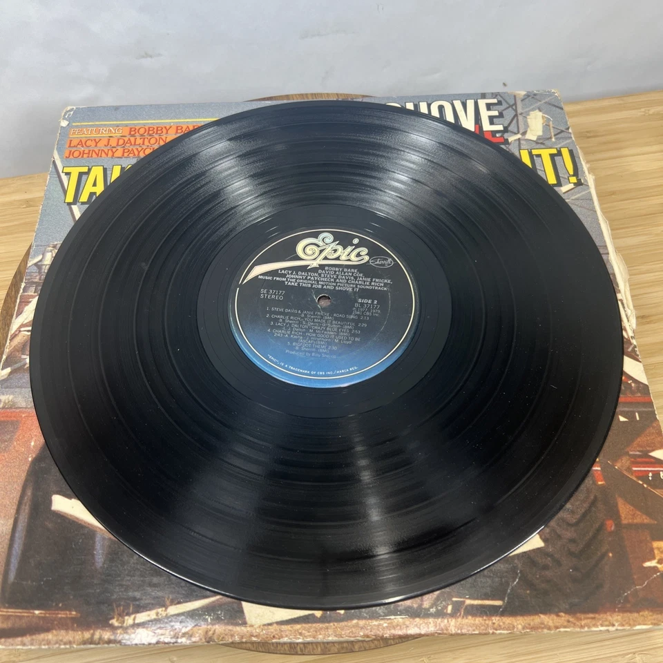 Take This Job And Shove It Original Motion Picture Soundtrack LP Epic Records VG - Image 3 of 4