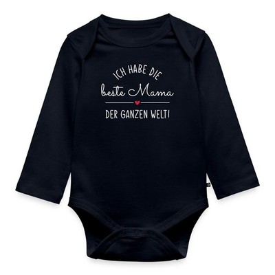 Ich Habe Die Beste Mama Der Ganzen Welt Muttertag Baby Bio-Langarm-Body