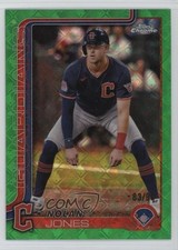 2025 Topps Chrome Logofractor Edition Green Refractor 83/99 Nolan Jones #32 08vx