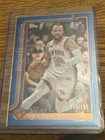 2025 Topps Jalen Brunson #14 Blue Parallel /150 New York Knicks