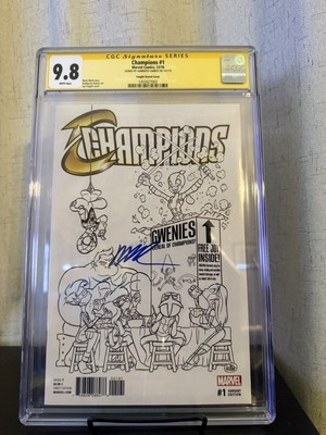 Champions 1 CGC SS 9.8 2016 Variant Edition Fosgitt Sketch Humberto Ramos