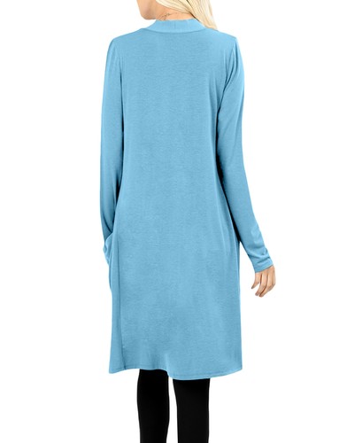 NE PEOPLE Damen Basic Langarm vorne offen lässig Taschen Cardigan NEUJ1440 - Bild 88 von 125