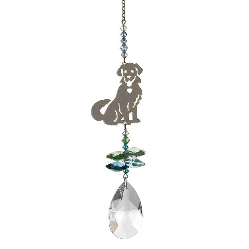 Wild Things Gifts Crystal Fantasy Green Puppy Dog Suncatcher 8061-PUP-GRE