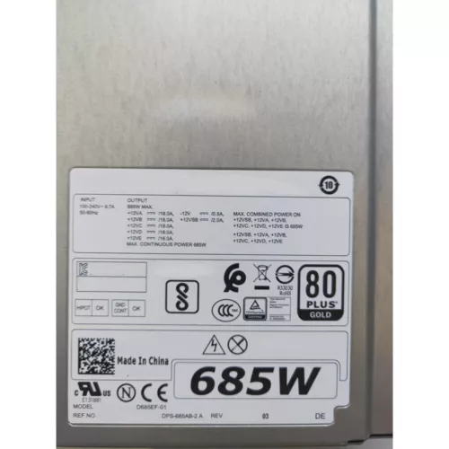 For Dell T5810 T7810 MT 685W Power Supply CYP9P W4DTF K8CDY D685EF-01 H685EF-00 - Picture 5 of 5