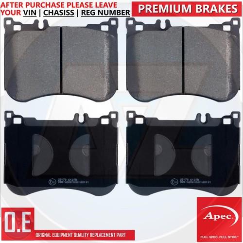 Para Mercedes E53 CLS53 AMG S-CLASS Sport Apec Pastillas Freno Delantero & Ropa - Imagen 2 de 2