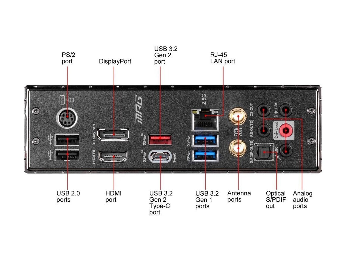MSI MPG Z490M GAMING EDGE WIFI LGA 1200 Intel Z490 Micro ATX Intel