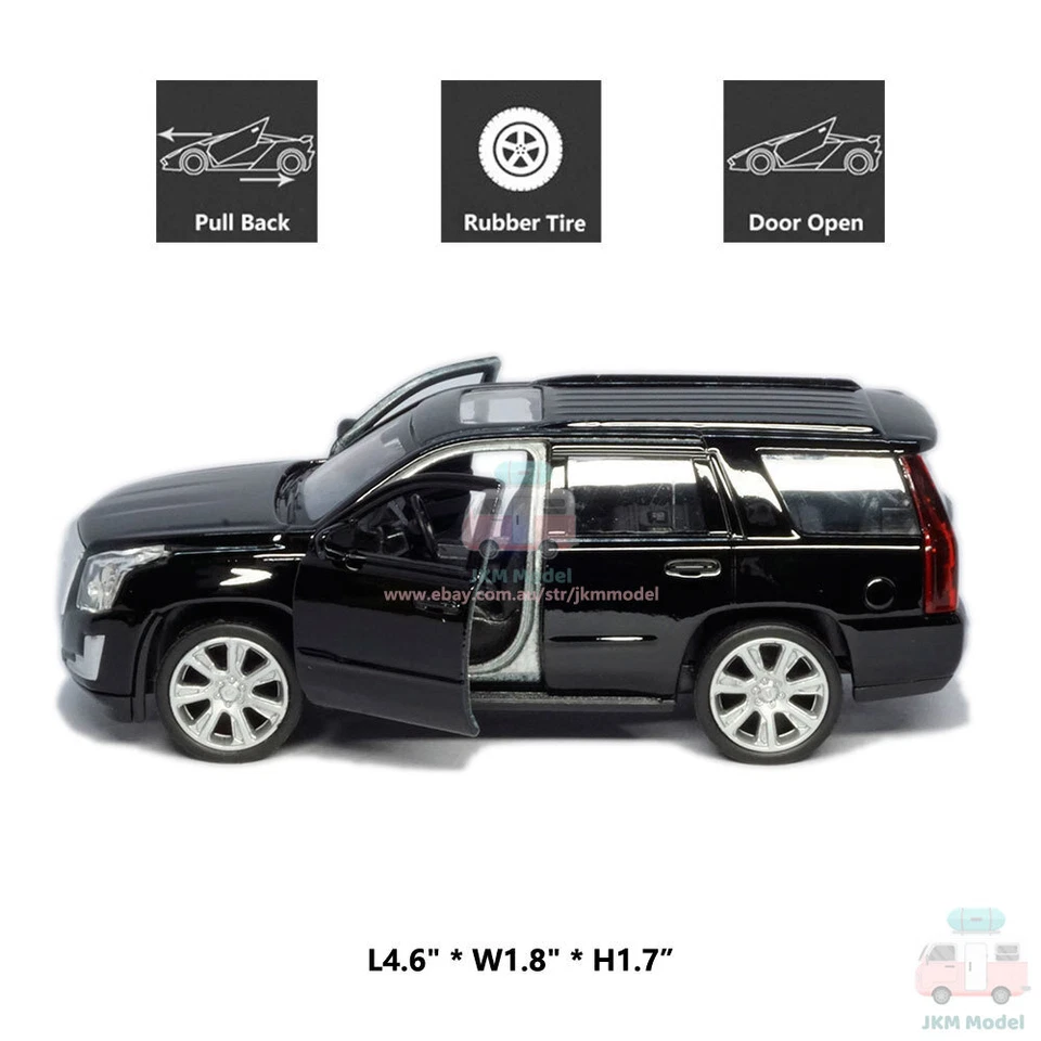 1/50 Cadillac Escalade 2017 Model Car Diecast Toy Vehicle Collection Kids Gift - Imagem 2 de 4