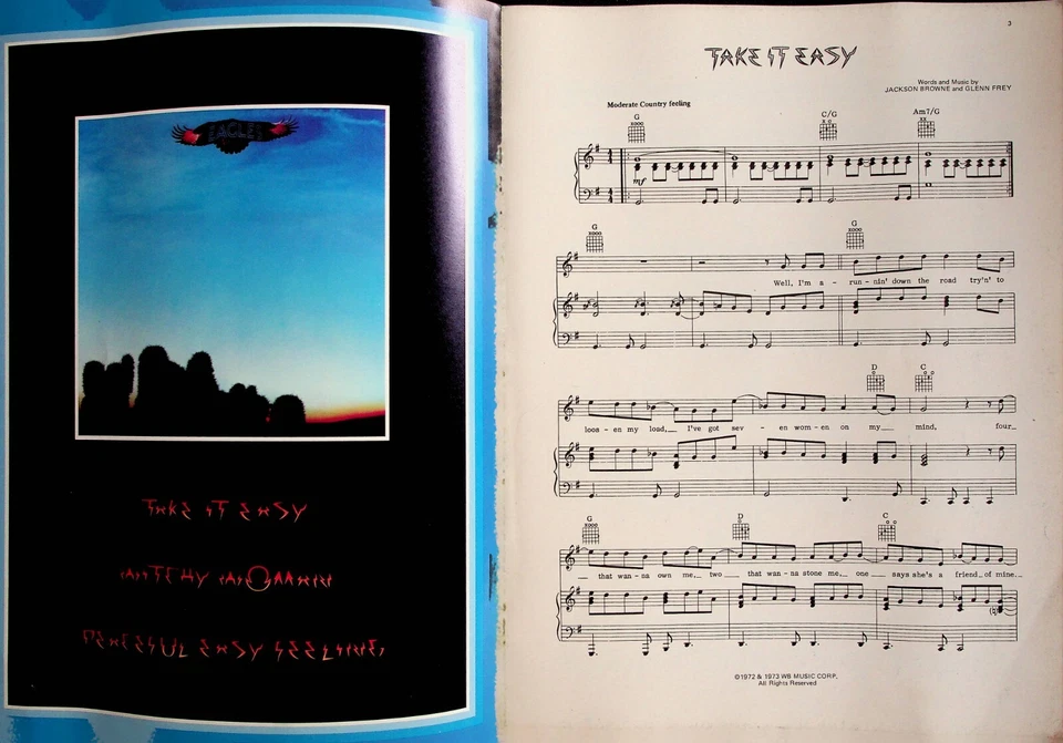 Eagles Their Greatest Hits Guitar Piano Sheet Music Songbook - Image 2 of 4