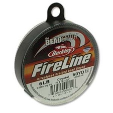 FireLine Braid Bead Thread Size D .006in 50y Clear 41448 Beadsmith