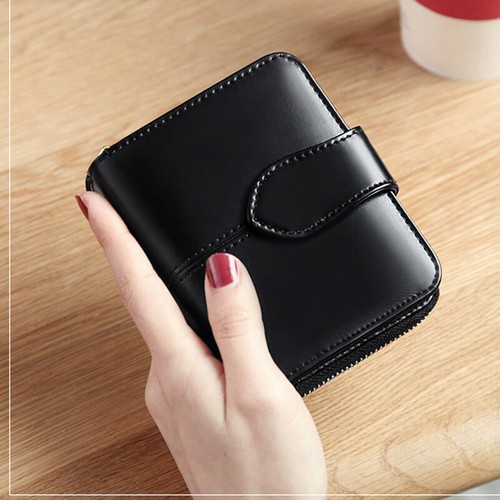 Women's Genuine Leather Zipper Billfold Wallet Credit Card Holder Coin Purse - Picture 7 of 18