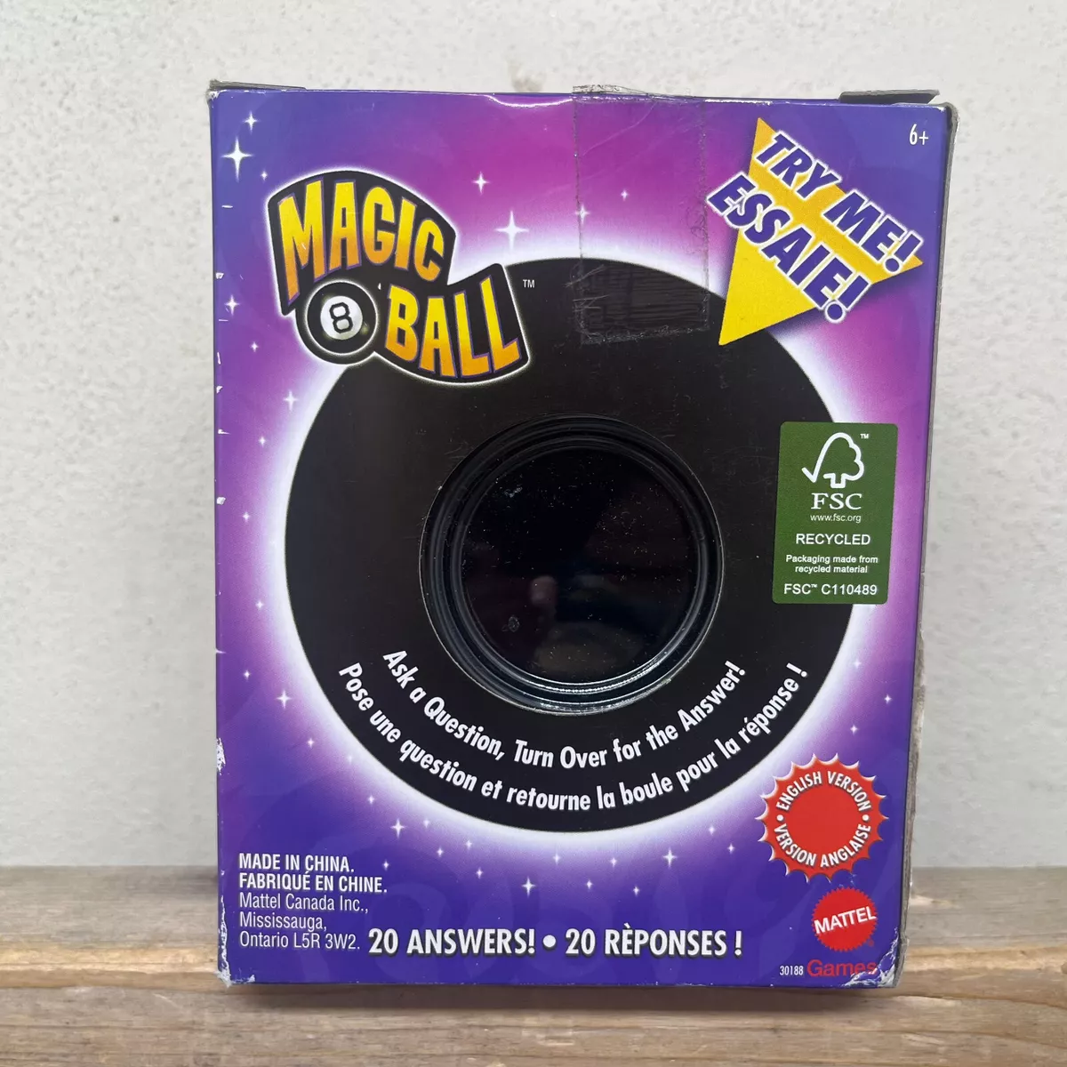  Mattel GamesMagic 8 Ball Toys and Games, Original Fortune  Teller Ball, Ask A Question and Turn Over for Answer : Mattel: Toys & Games