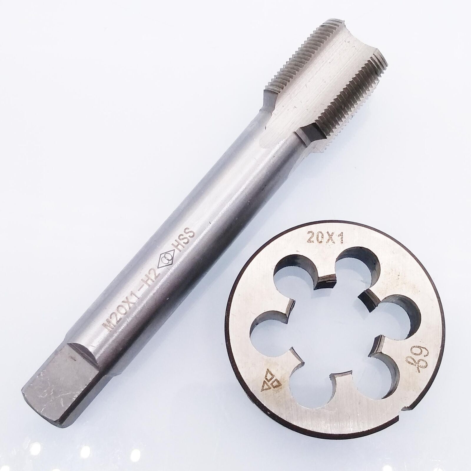 Tap & Die Set HSS M20 x 1mm Tap & M20 x 1mm Die Metric Thread Right