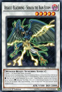 Assault Blackwing - Sohaya the Rain Storm - TDIL-EN048 - Common - 1st Edition x3