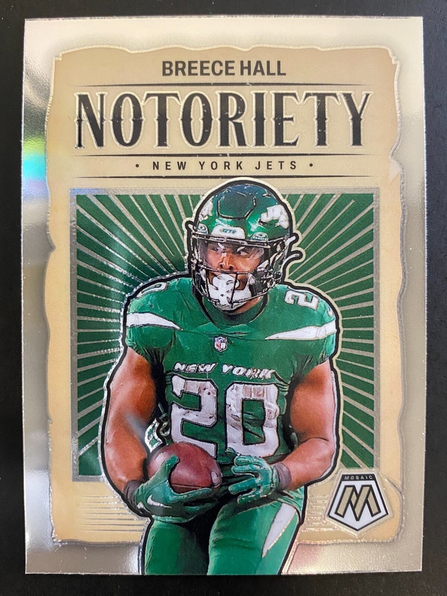 Breece Hall 2024 Panini Mosaic Football Notoriety Insert New York