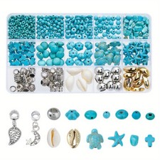 1box about 550pcs Jewelry Making Finding Kit Including Turquoise