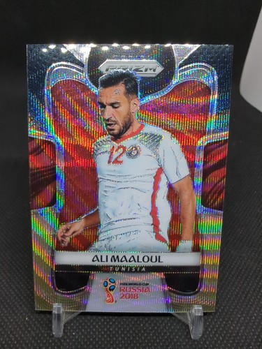 Ali Maaloul [Black & Gold Wave] #284 2018 Panini Prizm World Cup card