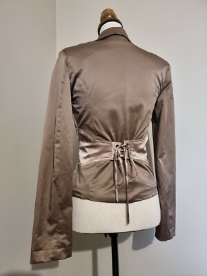 ENZO LOCO ( E . LOCO) PARIS MADE IN FRANCE: TOLLE KORSETTJACKE TAUPE 