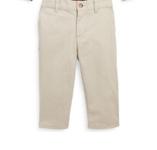 Ralph Lauren Polo Boys Stretch Chino Khaki Pants Size 3 Months New With Tags