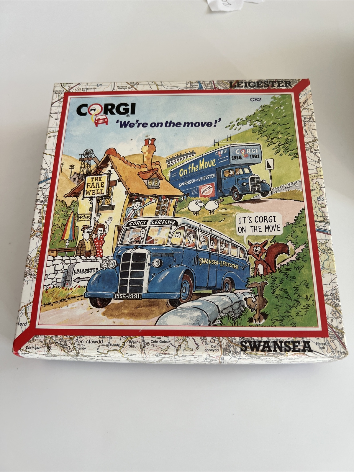Corgi C82, We're On The Move Box Set, Bedford OB Bus & Luton Van, Box No2