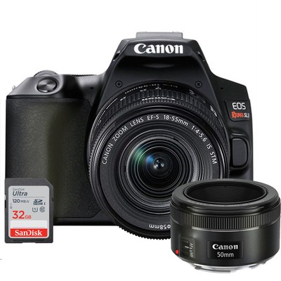 Canon EOS Rebel SL3 Digital SLR Camera + 18-55 + EF 50mm f/1.8 STM Lens Kit