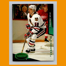 Ivan Droppa #42 1993 Parkhurst Emerald Ice Chicago Blackhawks Hockey Card NHL NM