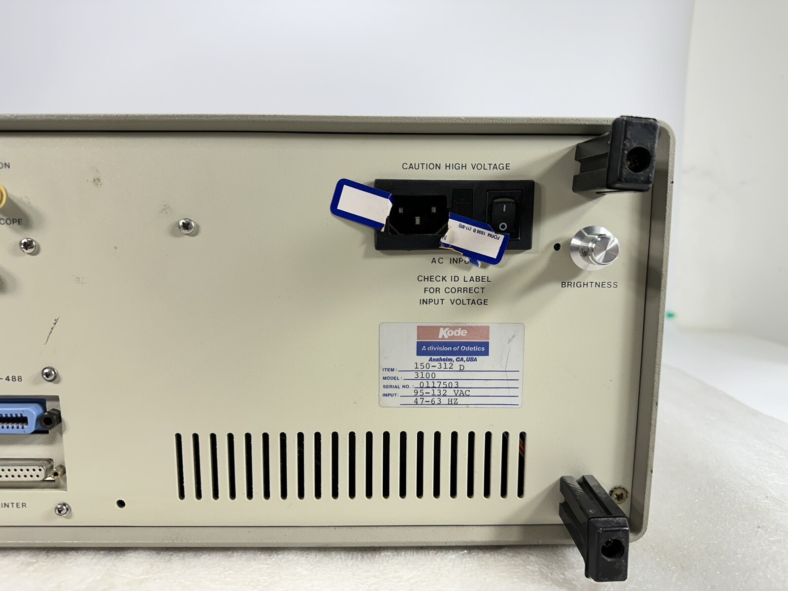 Odetics Kode 3100 ~ Time Interval Analyzer (TIA) for Disk & Magnetic Tape Drive