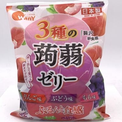Shimonita - Bsn WanY 3 Kinds Of KonjacJelly Apple&Peach&Grape Flavor 24pcs