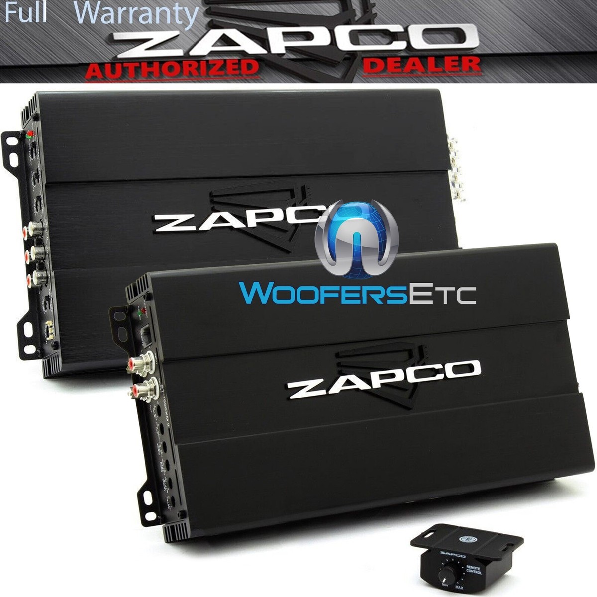 pkg ZAPCO ST-4X-II 4-CHANNEL 320W AMPLIFIER+ST-1000XM-II MONOBLOCK