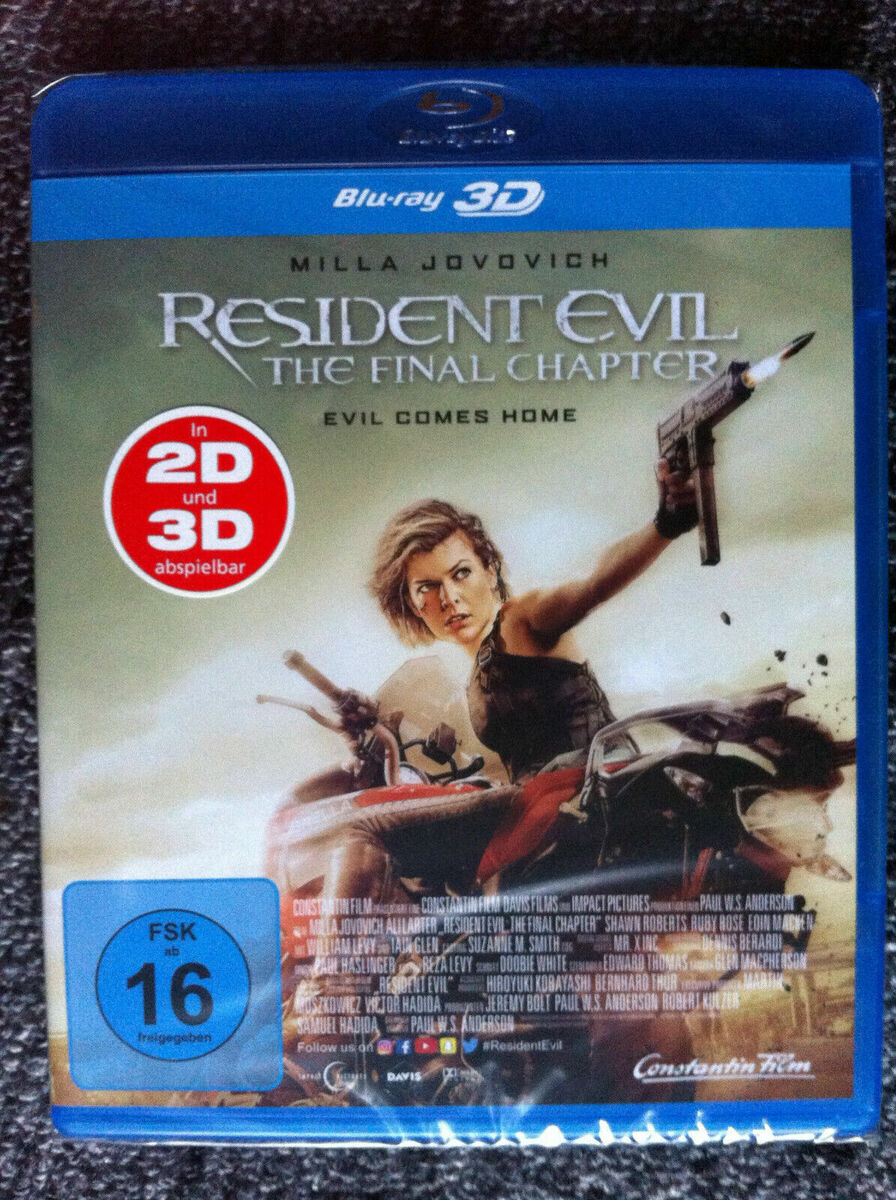 Resident Evil: The Final Chapter 3D + 2D (Blu-ray 3D + Blu-ray)