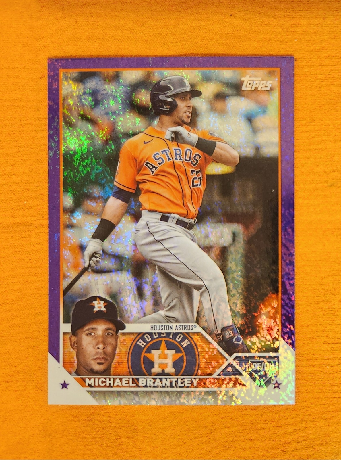Michael Brantley 2023 Topps 628 purple foilboard /799