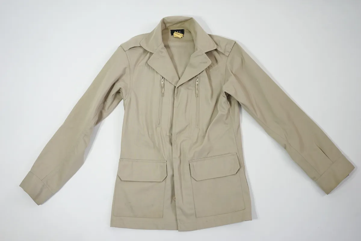 A.P.C. APC Beige Military Light Jacket size Small S