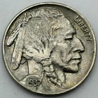 1937 Buffalo Nickel - AU