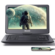 19" Full HD Portable DVD Player w/16" 1080P Screen HDMI Rechargeable Battery USB