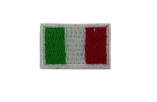 Flag patch italia italy italian backpack embroidered iron on small size