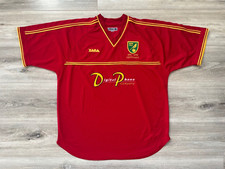 Norwich City Away football shirt 2001/2003 Jersey Soccer Vintage England size XL