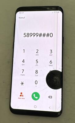 Original Display Samsung Galaxy S8 Plus LCD Volle Funktion Sprung Mit Rahmen