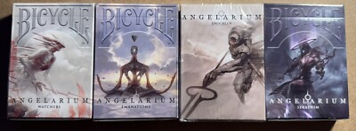 Angelarium Bicycle Playing Cards Set of 4 - Sealed - NIS