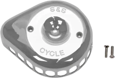 S & S Cycle Chrome Stealth Mini Teardrop Air Cleaner Covers 170-0367