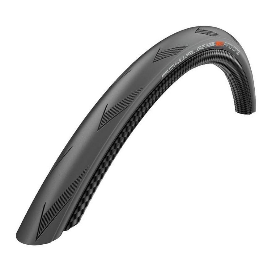 Pneu route 700 25 Schwalbe Pro One tubeless noir Addix race